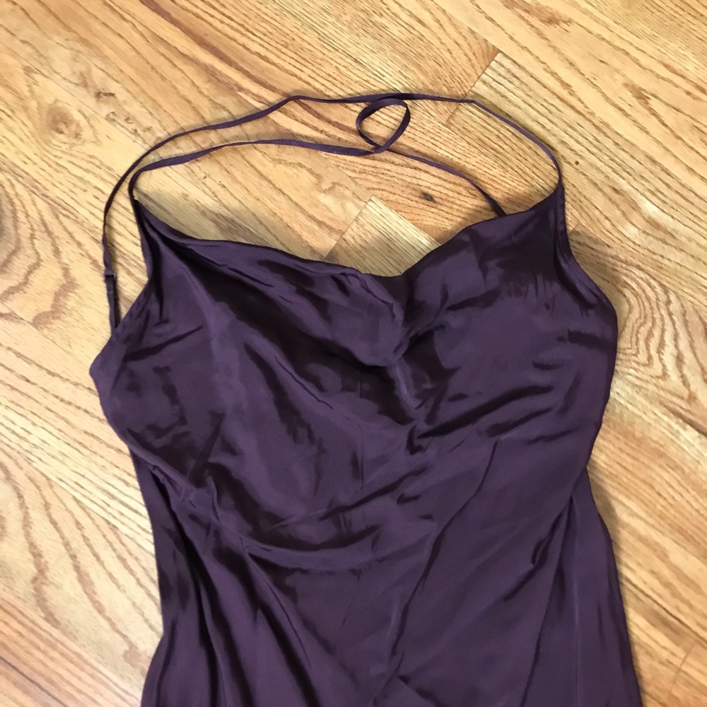 H&M Brown Satin Mini Dress NWT - Picture 2 of 6